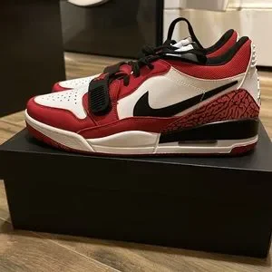 Air Jordan Legacy 313 Low Red Black White Brand New Size 10.5 NIKE AIR JORDAN LEGACY 312 LOW WHITE-FIRE RED-BLACK-WOLF  main image 3